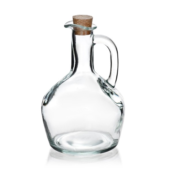 Karafka szklana Modern Kitchen 400 ml z korkiem do serwowania napojów