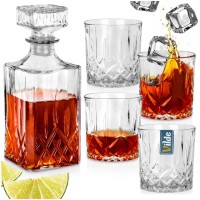 Набір: Карафа і склянки, VILDE 139665 — для віскі та наливок, 900 мл, 5 ел.