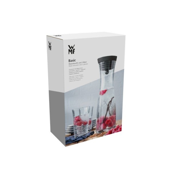 Набір: КARAFA, WMF Basic — карафа зі склянками для води/соку (1 карафа + 2 склянки)