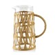 Dzbanek szklany Modern Kitchen 1,1L boho w oplocie do serwowania