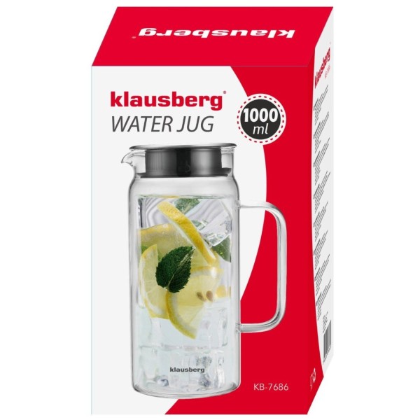 Dzbanek szklany Klausberg KB-7686 1,0L do serwowania napojów