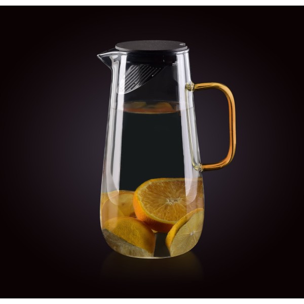 Dzbanek szklany Peter 1,5L szary do serwowania napojów