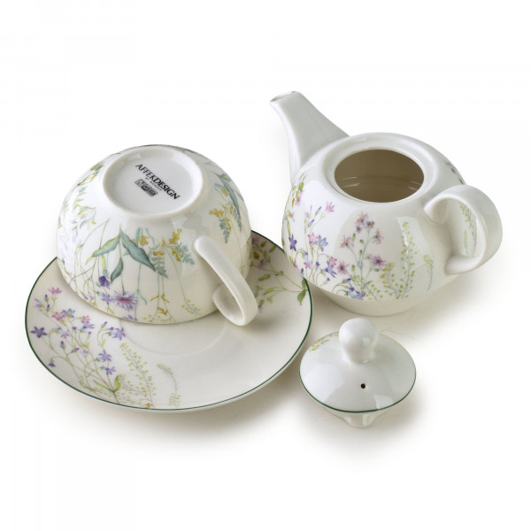 FACCIA VERDE Dzbanek z filiżanką TEA FOR ONE 280ml/410ml