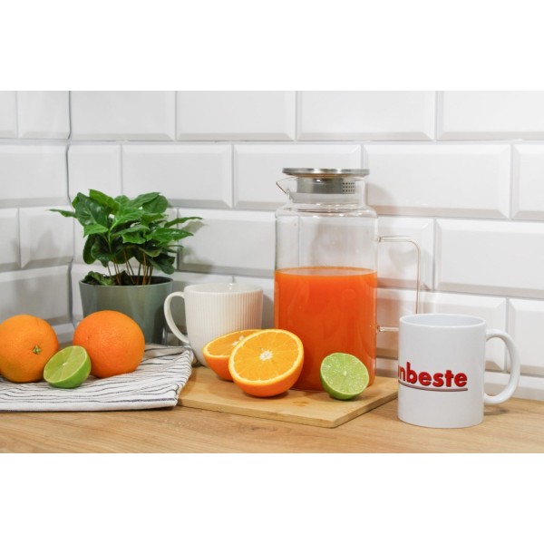 Глечик, Brunbeste BB-2884, для напоїв і лимонаду 1.8 л, скляний для подачі на стіл