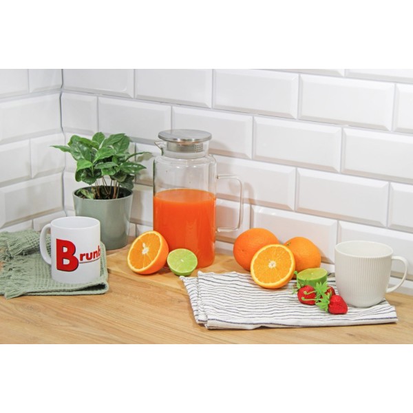 Глечик, Brunbeste BB-2884, для напоїв і лимонаду 1.8 л, скляний для подачі на стіл