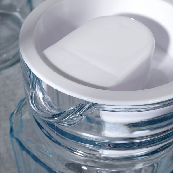 Глечик, VILDE, szklany 500–650 ml з кришкою — для напоїв, соку, води, компоту