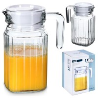 Глечик, VILDE, szklany 500–650 ml з кришкою — для напоїв, соку, води, компоту
