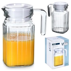 Глечик, VILDE, szklany 500–650 ml з кришкою — для напоїв, соку, води, компоту