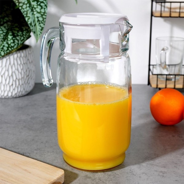 Глечик VILDE 139292, Скляний глечик 2 л для напоїв (сік, вода, компот, чай, лимонад)