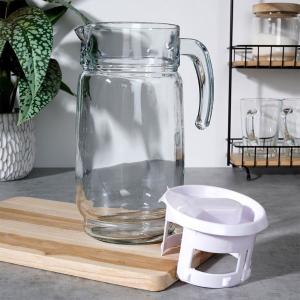 Глечик VILDE 139292, Скляний глечик 2 л для напоїв (сік, вода, компот, чай, лимонад)