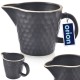 Молочник Orion Tea Time 100 мл, керамічний чорний для подачі молока та соусів