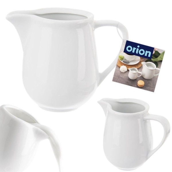 Mlecznik Orion Mona 80 ml porcelanowy biały do serwowania mleka i sosów