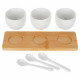 НАБІР МИСОК З ЛОЖКАМИ НА ДОШЦІ ДЛЯ ПОДАЧІ СОУСІВ ТА ЗАКУСОК 139687
