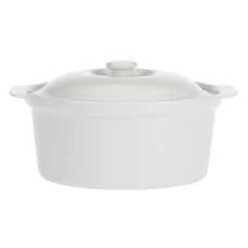 LA PORCELLANA BIANCA CORTONA Кругла ваза з кришкою 28см