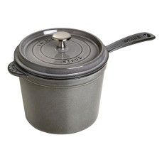 Sosjerka Staub z pokrywką 2,8 l szara do serwowania sosów