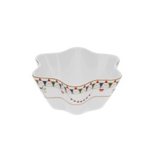 Миска ROSE&TULIPANI XMAS CAROUSEL велика 19 см для сервірування святкового столу