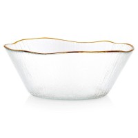Миска, VILDE 139715, скляна золота 15 см 500 мл — для подачі супу та закусок