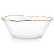 Миска, VILDE 139715, скляна золота 15 см 500 мл — для подачі супу та закусок