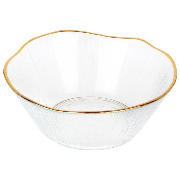 Миска, VILDE 139715, скляна золота 15 см 500 мл — для подачі супу та закусок