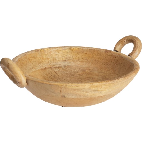 Miska do serwowania, naturalne drewno, 25x29 cm