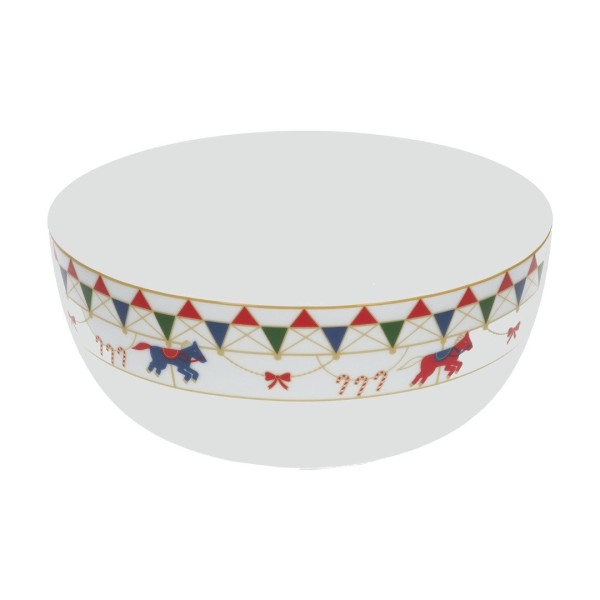 Миска для подачі салатів Rose&Tulipani Xmas Carousel 25 см