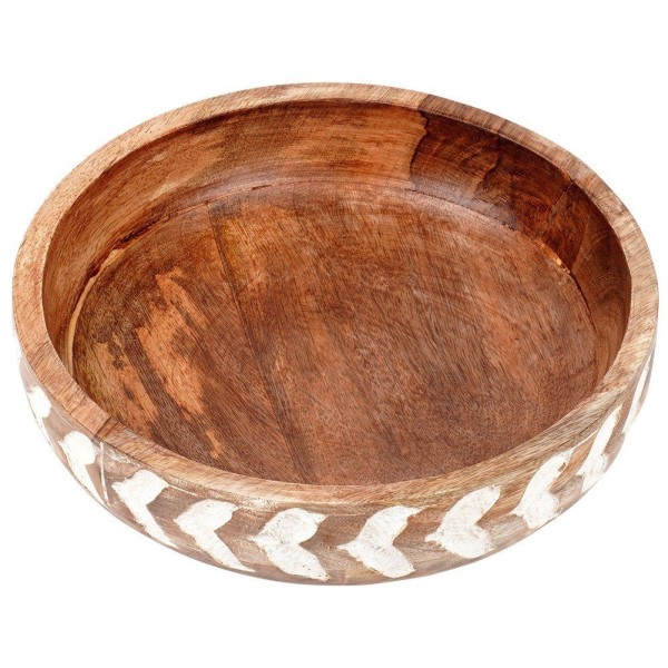 Miski do serwowania Vilde 259689 drewniana 24 cm 1,3 l na przekąski, sałatki, owoce
