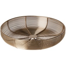 Miska druciana złota 31x6 cm do serwowania