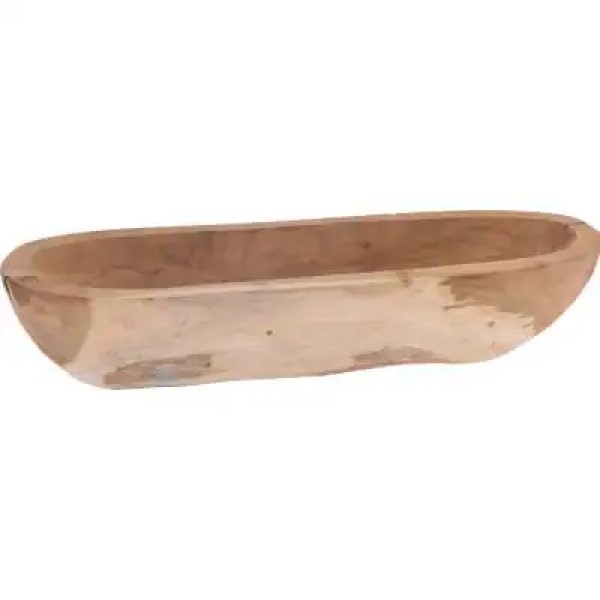 Miski, Lumarko, miska z drewna teakowego 40x11x7 cm do serwowania