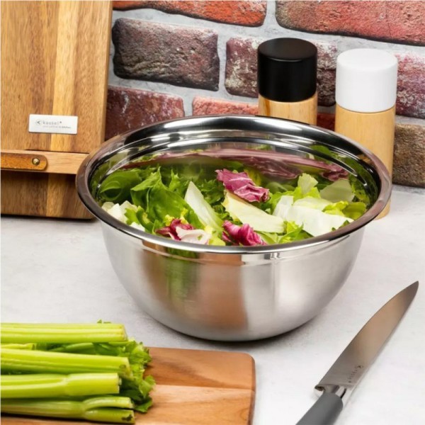 Миска, Kinghoff KH-1487, сталева 24 см — для приготування та подачі їжі