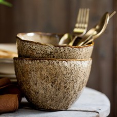 Miski Matera 15 cm piaskowe do serwowania śniadań 6 sztuk