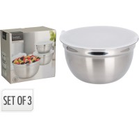 Набір мисок Stal Nierdzewna із нержавіючої сталі, 3 розміри для сервірування