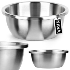 Миска для змішування Nava 10-261-003 металова сталева 28 см 4.3 л для кухні