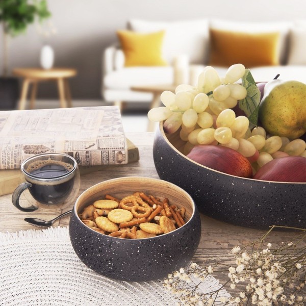 Бамбукова миска для фруктових цукерок 14 см 550 мл ORION 129855