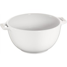 Miska do serwowania Staub 18 cm z dwoma uchwytami biała