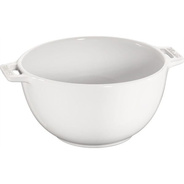Miska do serwowania Staub 18 cm z dwoma uchwytami biała