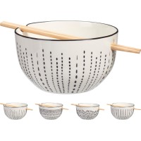 Miska do ramenu z pałeczkami zestaw serwujący