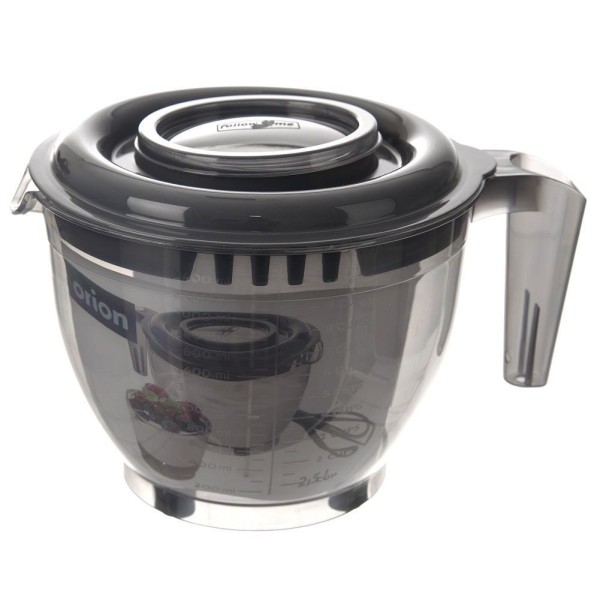 Миска для змішування Orion 128602 з кришкою і мірною шкалою, 2.5 л, сіра