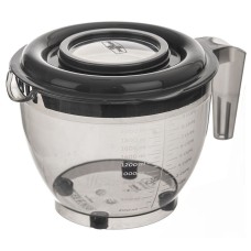 Миска для змішування Orion 128602 з кришкою і мірною шкалою, 2.5 л, сіра