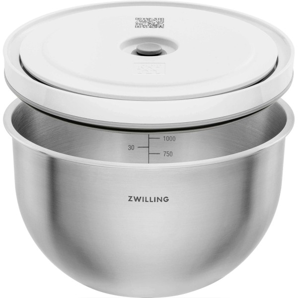 Miska stalowa Zwilling Fresh & Save do przechowywania z pokrywką 1,75 l srebrna