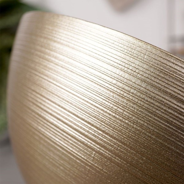 Золота скляна миска для супу, салату, закусок, чіпсів 15 см 600 мл VILDE 139260