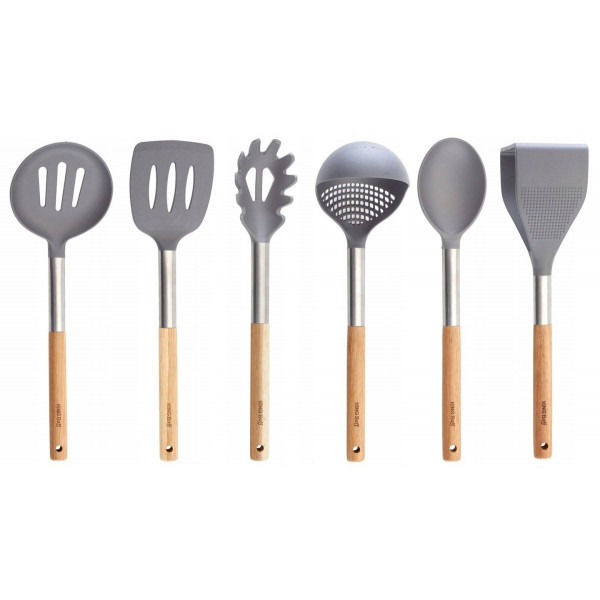 6 elementowy zestaw akacjowych przyborów kuchennych Kinghoff KH-1325