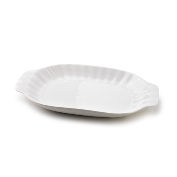 Półmisek owalny BASIC ryflowany 30,5x17,5x3,4 cm do serwowania