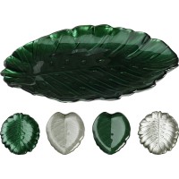 Піднос (подача страв), Brak, Szklany talerz 28 cm, скляний круглий для сервірування