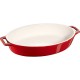 Посуд для сервірування Staub Owalny ceramiczny półmisek 2.3 л, червоний для подачі страв