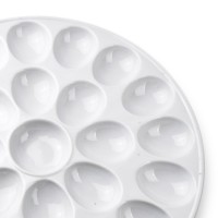 Półmisek Basic Talerz na jajka BASIC 33x33x2,5 cm, 25 jajek