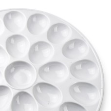 Посуд, BASIC, Talerz na jajka 33x33x2,5 cm — піднос для подачі яєць (до 25 штук)