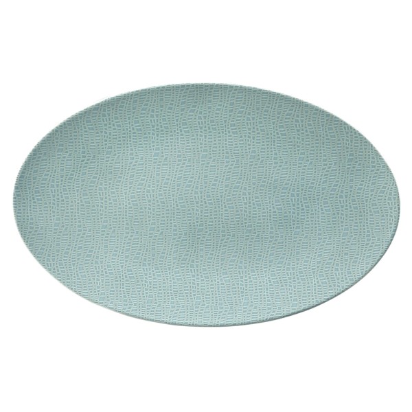 Owalny półmisek Seltmann Life Fashion Green Chic 40x26 cm do serwowania