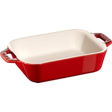 Półmisek ceramiczny Staub Cooking prostokątny 400 ml czerwony do serwowania