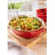 Owalny półmisek ceramiczny Staub Cooking 400 ml czerwony do serwowania