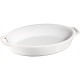 Owalny półmisek ceramiczny Staub Cooking biały 1,1 l do serwowania